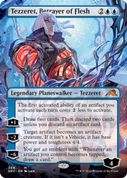 Mint/Near-Mint, English - 1 x MTG Tezzeret, Betrayer of Flesh - Borderless Kamig - Image 1