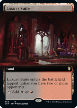 Slightly Played, English - 1 x MTG Luxury Suite - Extended Art Commander Legends - Image 1
