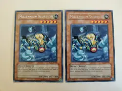 2x YuGiOh! Millennium Scorpion TLM-EN009 1st Ed Rare VLP/LP - Image 2