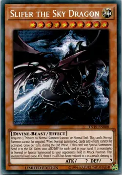 Yugioh Slifer the Sky Dragon TN19-EN008 Limited Edition Prismatic Secret Rare NM - Image 1