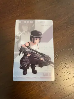 Nikke Goddess of Victory Gun Girl Metal Card Collection Vol.1 Milk - Image 1
