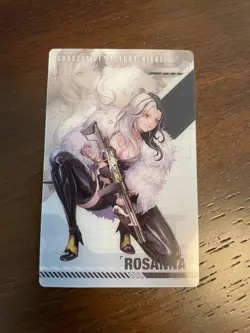 Nikke Goddess of Victory Gun Girl Metal Card Collection Vol.1 Rosanna - Image 1