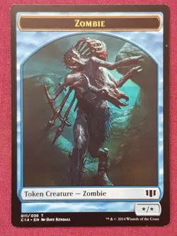 Magic The Gathering COMMANDER 2014 C14 WHALE ZOMBIE token card MTG - Image 2