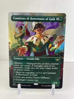 BORDERLESS FOIL Gala Greeters | Italian Box Topper Streets of New Capenna MTG - Image 1