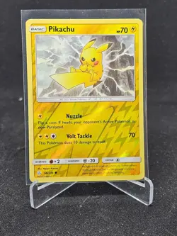 Pokemon Card Pikachu 66/236 Cosmic Eclipse Common Reverse Holo - Image 1