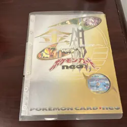 Pokemon Card Japanese Neo Genesis Premium File 2 Folder w/ 9 cards - Image 1