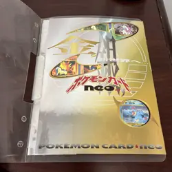 Pokemon Card Japanese Neo Genesis Premium File 2 Folder w/ 9 cards - Image 2