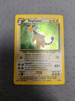 SWIRL SEE PICTURES Ampharos Pokemon TCG Neo Revelation 1/64 Unlimited Holo - Image 1