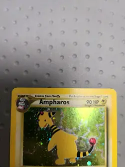 SWIRL SEE PICTURES Ampharos Pokemon TCG Neo Revelation 1/64 Unlimited Holo - Image 2