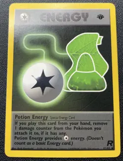 Pokemon Potion Energy 1st Edition 82/82 Team Rocket LP - Image 1