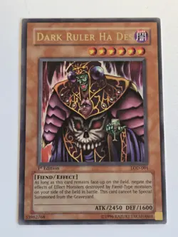 Dark Ruler Ha Des LOD-001 1st Edition Ultra Rare Yugioh Legacy of Darkness VLP - Image 1