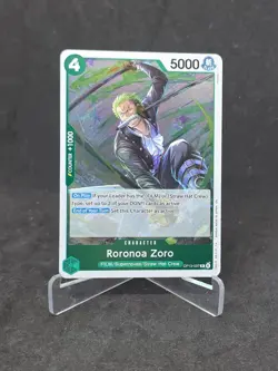 Roronoa Zoro OP13-037 Rare ONE PIECE Card Carrying On His Will - Image 1