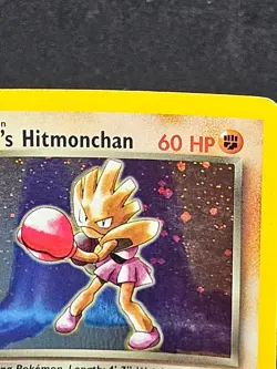 Pokemon Card Rocket's Hitmonchan 11/132 Gym Heroes Holo Rare 1st edition - Image 3