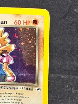 Pokemon Card Rocket's Hitmonchan 11/132 Gym Heroes Holo Rare 1st edition - Image 4
