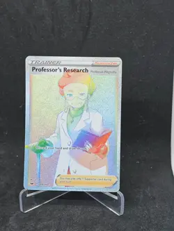 Pokemon Card Professors Research (209/202) Sword and Shield Rainbow Rare Foil/Ho - Image 1