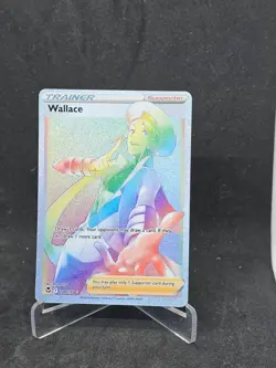 Pokemon Card Wallace (208/195) Silver Tempest Rainbow Rare Foil/Holo - Image 1