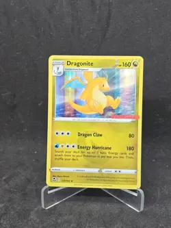 Pokemon Card Dragonite (131/195) Silver Tempest Rare Holo GAME STOP Promo - Image 1
