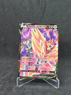 Pokemon Card Zamazenta V (TG22/TG30) Astral Radiance Trainer Gallery Holo Rare V - Image 1