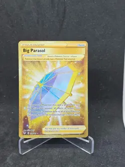 Pokemon Card Big Parasol (199/189) Darkness Ablaze Rare Secret Foil/Holo - Image 1