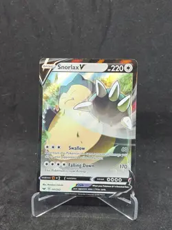 Pokemon Card Snorlax V (141/202) Sword and Shield Holo Rare V Foil/Holo - Image 1