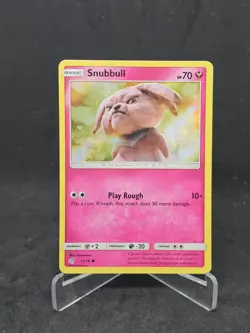 Pokemon Card Snubbull (15/18) Detective Pikachu Common Foil/Holo - Image 1