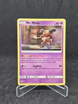 Pokemon Card Mr. Mime (11/18) Detective Pikachu Rare Foil/Holo - Image 1