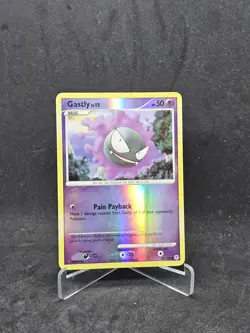 Pokemon Card Gastly (82/130) Diamond and Pearl Common Reverse Holo - Image 1