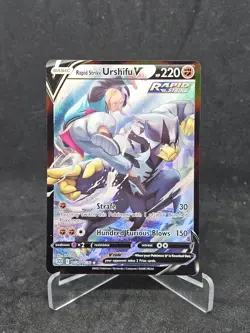 Pokemon Card Rapid Strike Urshifu V (TG20/TG30) Brilliant Stars Trainer Gallery - Image 1