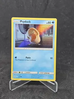 Pokemon Card Psyduck (7/18) Detective Pikachu Common Foil/Holo - Image 1