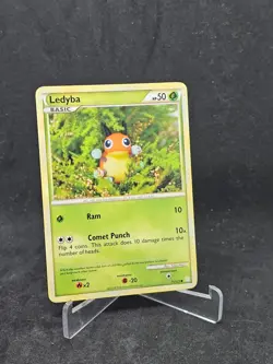 Pokemon Card Ledyba (71/123) HeartGold and SoulSilver Common Non-Foil - Image 1