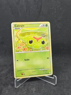 Pokemon Card Caterpie (57/123) HeartGold and SoulSilver Common Non-Foil - Image 1