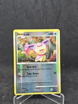 Pokemon Card Skitty (93/127) Platinum Common Reverse Holo - Image 1
