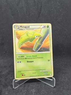 Pokemon Card Metapod (46/123) HeartGold and SoulSilver Uncommon Non-Foil - Image 1
