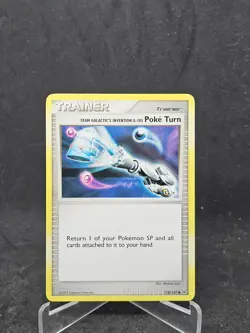 Pokemon Card Team Galactics Invention G-105 Poke Turn (118/127) Platinum Uncomm - Image 1