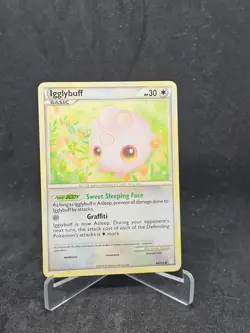 Pokemon Card Igglybuff (44/123) HeartGold and SoulSilver Uncommon Non-Foil - Image 1