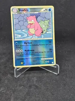 Pokemon Card Slowbro (52/123) HeartGold and SoulSilver Uncommon Non-Foil - Image 1