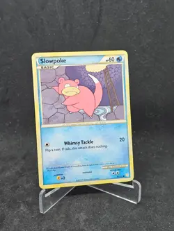 Pokemon Card Slowpoke (81/123) HeartGold and SoulSilver Common Non-Foil - Image 1