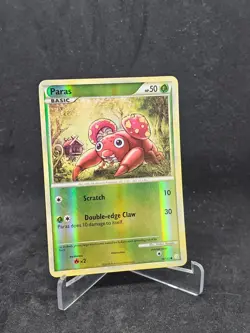 Pokemon Card Paras (76/123) HeartGold and SoulSilver Common Non-Foil - Image 1