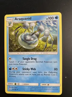 Araquanid 49/236 - Rare Pokemon Card - Unified Minds Set (2019) - NM - Image 1
