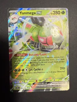 NM Yanmega ex 003/182 Sv10 Destined Rivals Holo Double Rare Pokemon card English - Image 1