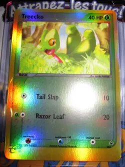 POKEMON NEUF PROMO TREECKO 003 NINTENDO REVERSE HOLO FOIL BLACK STAR CARD N/MINT - Image 1