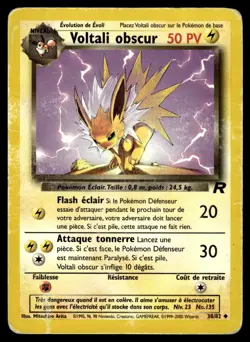 Carte Pokemon Voltali obscur 38/82 Team Rocket VF FR - Image 1