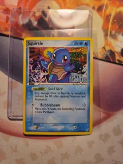 Squirtle 64/100 Reverse Holo Stamped Pokemon Ex Crystal Guardians LP WOW LOOK - Image 1