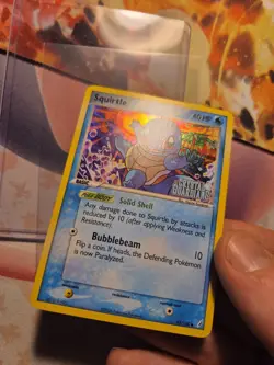 Squirtle 64/100 Reverse Holo Stamped Pokemon Ex Crystal Guardians LP WOW LOOK - Image 3