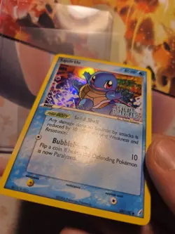 Squirtle 64/100 Reverse Holo Stamped Pokemon Ex Crystal Guardians LP WOW LOOK - Image 4