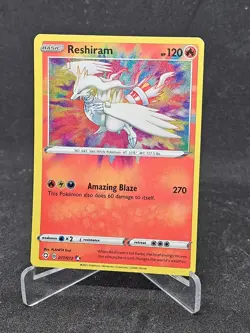 Pokemon Card Reshiram 017/072 Shining Fates Amazing Rare Holo - Image 1