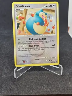 Pokemon Card Snorlax 33/111 Platinum-Rising Rivals Holo Rare - Image 1