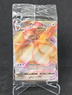 Pokemon Card Eevee VMAX SWSH087 Sword & Shield Sealed Ultra Rare Promo - Image 1