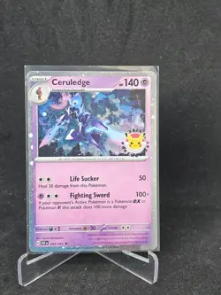 Pokemon Card Ceruledge 040/091 Scarlet & Violet-Paldean Fates Holo Rare - Image 1