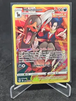 Pokemon Card Houndoom TG10/TG30 Brilliant Stars Trainer Gallery Holo Rare - Image 1